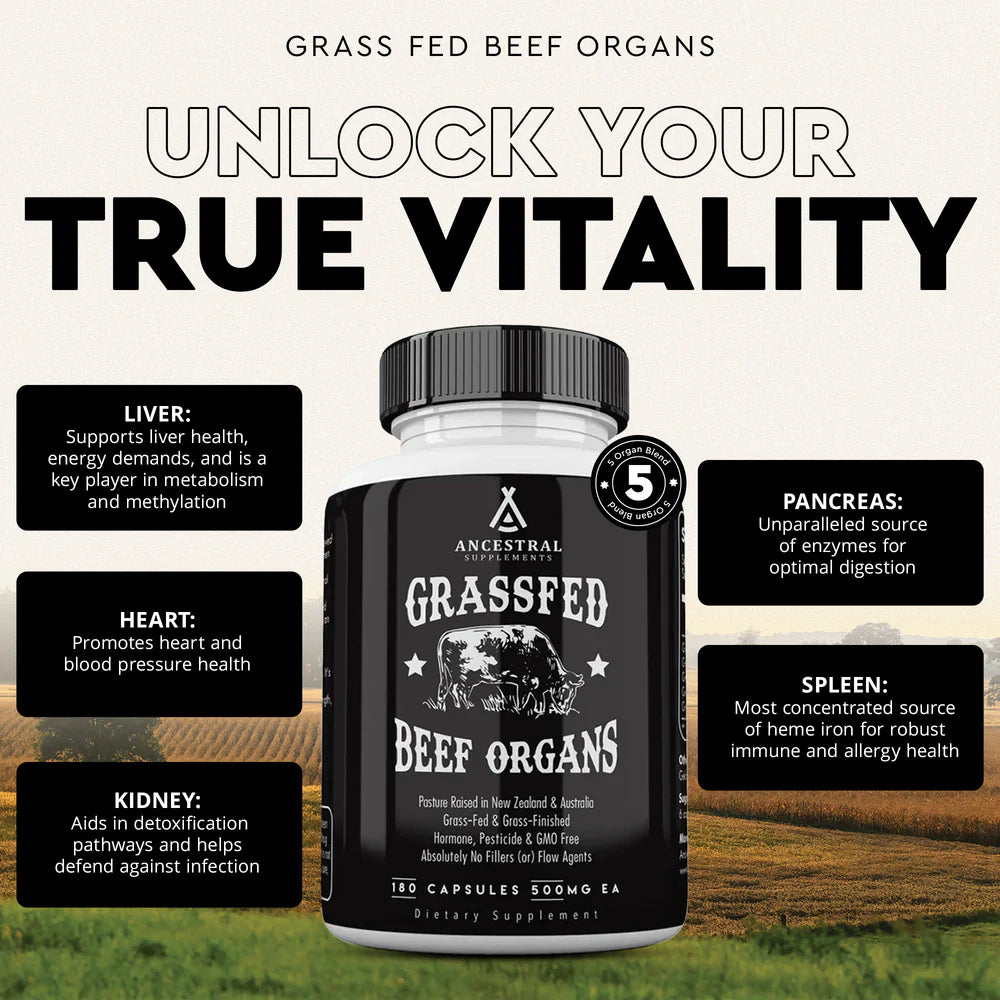 Grass Fed Beef Organs