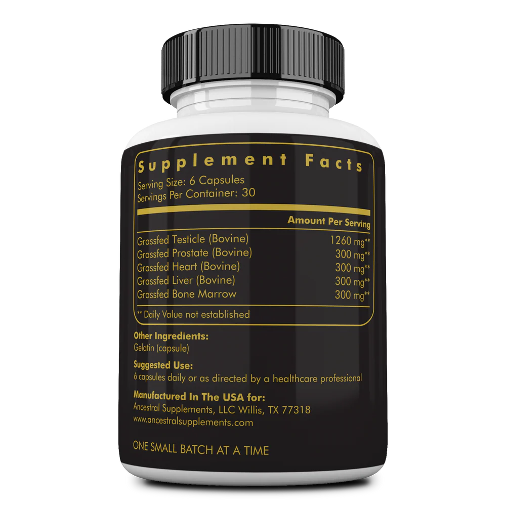 MOFO: Male Optimization Formula with Grass Fed Beef Organs