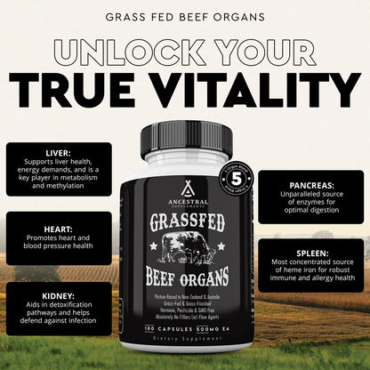 Grass Fed Beef Organs